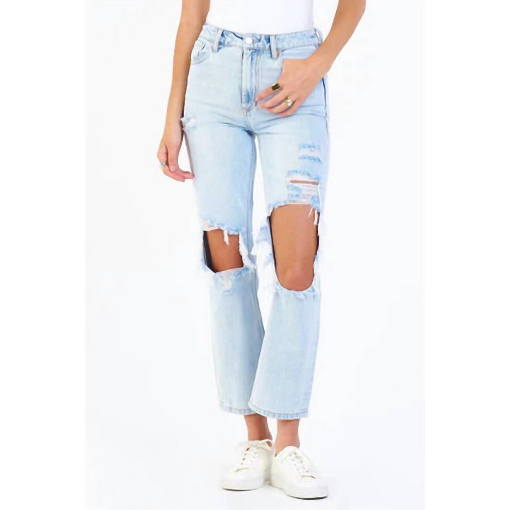 NEW DEAR JOHN DENIM jody high rise crop destroyed straight jean in san jose